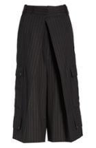 Women's Jw Anderson Pinstripe Culottes Us / 8 Uk - Black