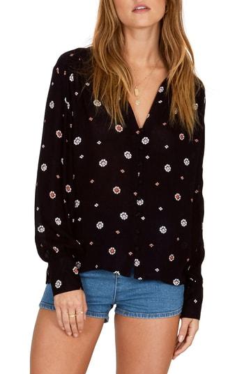 Women's Amuse Society Moonshine Woven Top - Black