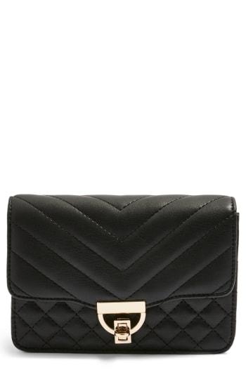 Topshop Prince Quilted Belt Bag - Black