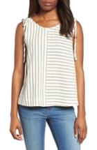 Women's Caslon Stripe Tank, Size - Ivory