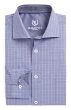 Men's Bugatchi Trim Fit Plaid Dress Shirt .5 - - Blue