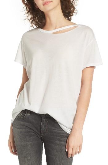 Women's Bp. Cutout Neck Tee, Size - White