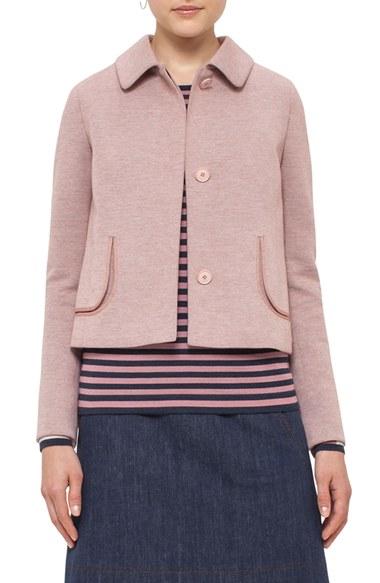 Women's Akris Punto Doll Collar Jersey Jacket