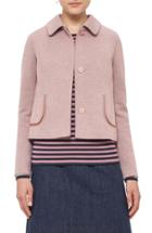 Women's Akris Punto Doll Collar Jersey Jacket