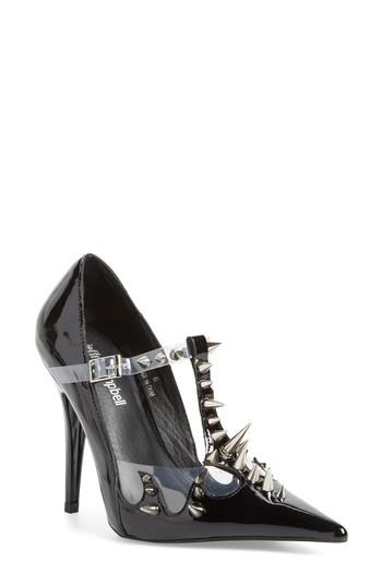 Women's Jeffrey Campbell Violent Studded Pump M - Black