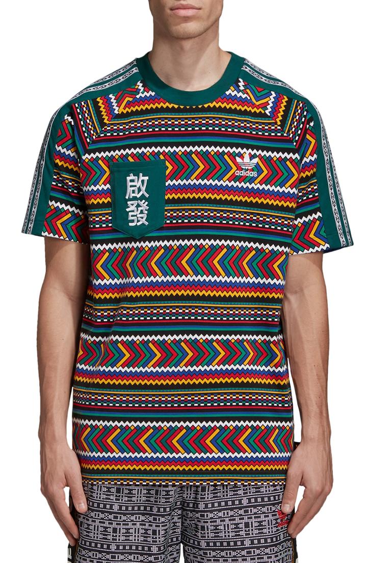 Men's Adidas Originals By Pharrell Williams Solar Hu Pocket T-shirt - Orange