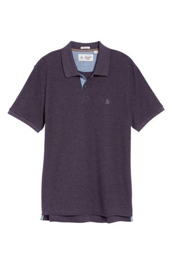 Men's Orignal Penguin Daddy-o Pique Polo, Size - Burgundy