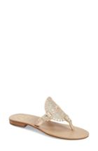 Women's Jack Rogers 'georgica' Sandal .5 M - Metallic