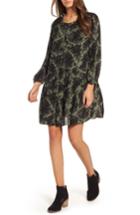 Women's Hinge Button Front Dress - Green