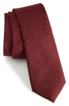 Men's Calibrate Rowland Abstract Silk Skinny Tie, Size - Red