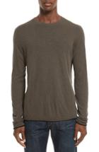 Men's Rag & Bone Tripp Crewneck Sweater, Size - Green