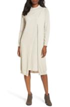 Women's Eileen Fisher Wool Sweater Dress, Size - Ivory
