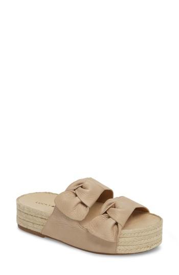 Women's Lucky Brand Izbremma Platform Espadrille Sandal M - Beige