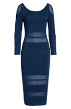 Women's Sentimental Ny Illusion Stripe Midi Dress - Blue