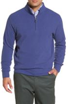 Men's Peter Millar Melange Quarter Zip Pullover, Size - Blue