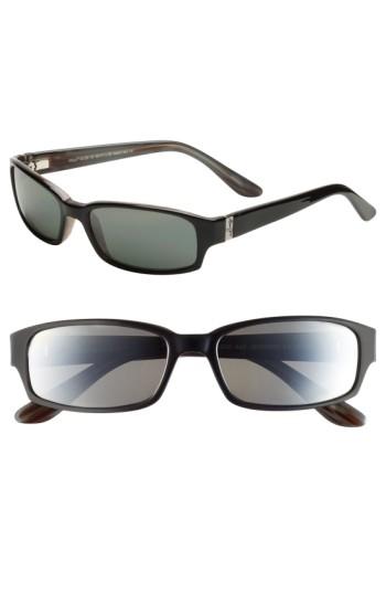 Women's Maui Jim Atoll 56mm Polarizedplus2 Sunglasses - Gloss Black