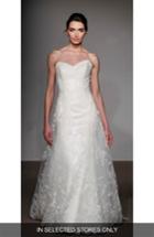 Women's Anna Maier Couture Liliane Strapless Lace Gown, Size In Store Only - White