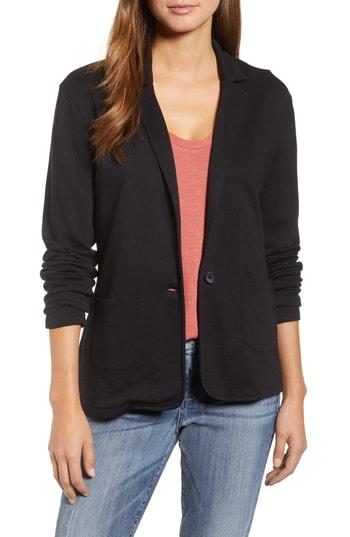 Women's Caslon Two Pocket Knit Blazer - Black