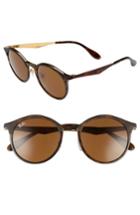 Women's Ray-ban Solid 51mm Round Sunglasses - Blue Violet