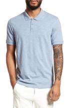 Men's Vince Fit Slub Polo, Size Small - Blue