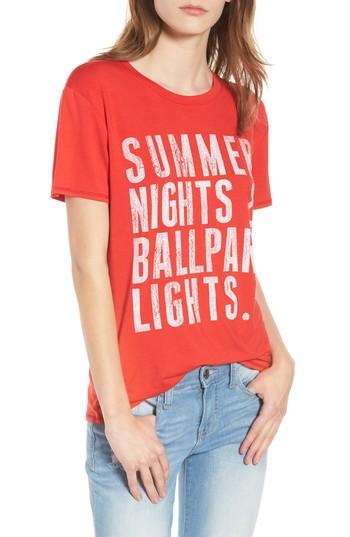 Women's Prince Peter Summer Nights & Ballpark Lights Tee, Size - Red