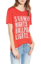 Women's Prince Peter Summer Nights & Ballpark Lights Tee, Size - Red
