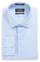 Men's Nordstrom Men's Shop Traditional Fit Check Dress Shirt .5 34/35 - Blue