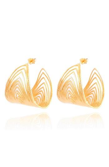 Women's Gas Bijoux Wave Hoop Earrings
