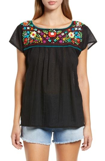 Women's Siempre Viva Traditional Top - Black