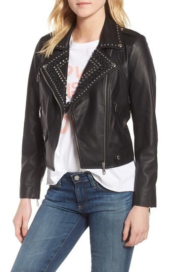 Women's Rebecca Minkoff Wes Leather Moto Jacket