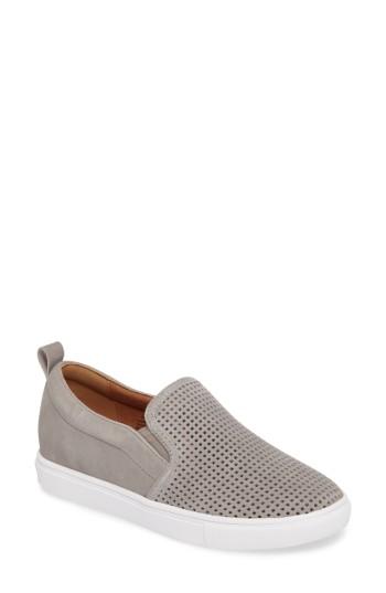 Women's Caslon Eden Perforated Slip-on Sneaker .5 M - Grey