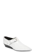 Women's Calvin Klein Jeans Ellen Low Buckle Bootie M - White