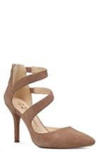 Women's Nine West Florent Asymmetrical Strappy Pump .5 M - Beige