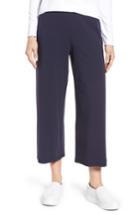 Women's Eileen Fisher Stretch Organic Cotton Crop Pants - Blue