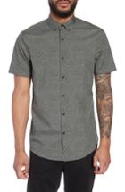 Men's Calibrate Trim Fit Print Sport Shirt - Grey