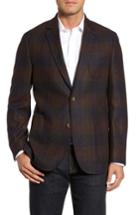 Men's Flynt Plaid Wool Sport Coat L - Grey