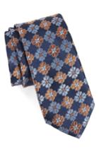 Men's Nordstrom Men's Shop Cole Floral Silk Tie, Size - Blue