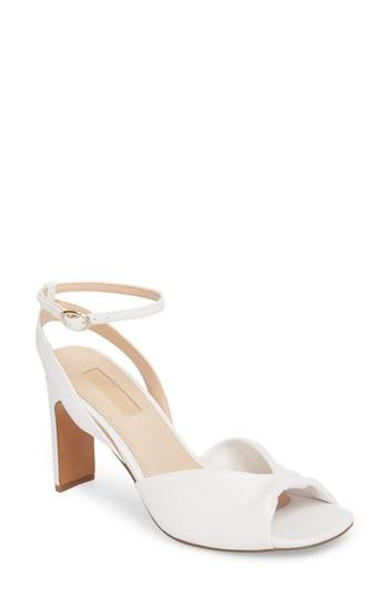 Women's Topshop Raven D'orsay Skinny Heel Sandal .5us / 36eu - White