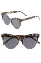 Women's Vow London Cody 53mm Cat Eye Sunglasses - Milky Tortoise/ Smoke