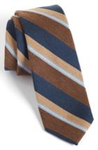 Men's 1901 'spruce' Woven Silk & Wool Tie, Size - Brown