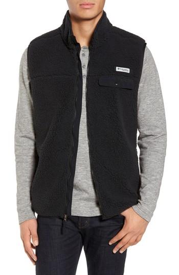 Men's Columbia Sportswear Harborside Heavyweight Fleece Vest - Black