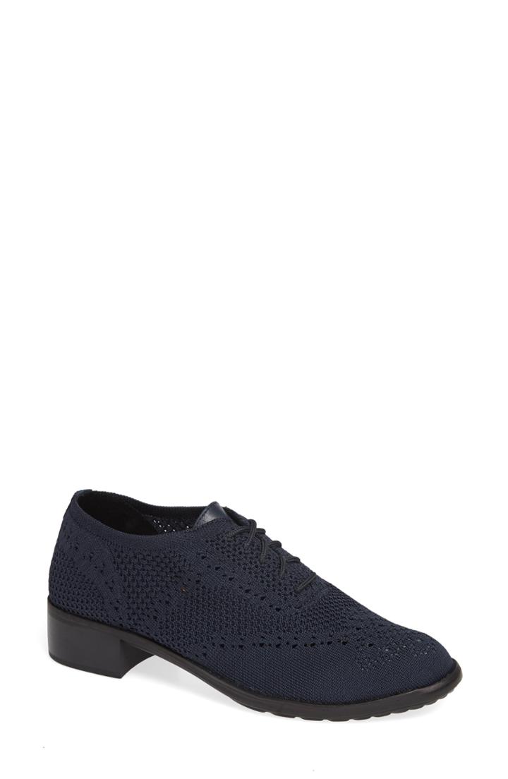 Women's Aetrex Hayden Sock Knit Oxford -6.5us / 36eu - Blue