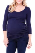 Women's Ingrid & Isabel Ruched Maternity Top - Blue