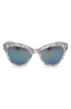Women's Glassing Tango 47mm Cat Eye Sunglasses - Marble/ Smoke