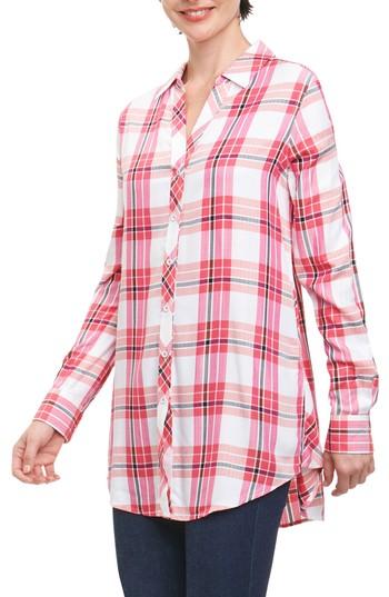 Women's Foxcroft Fay Pinktini Plaid Shirt - Pink