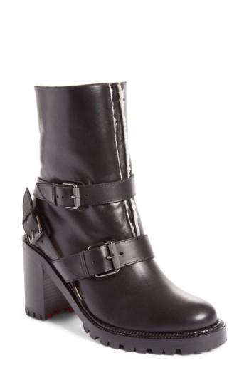 Women's Christian Louboutin Viyonce Buckle Boot .5us / 36.5eu - Black