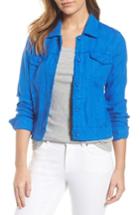 Women's Tommy Bahama 'two Palms' Linen Raw Edge Jacket - Blue
