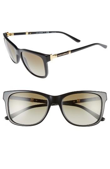 Women's Tory Burch 55mm Gradient Sunglasses - Black