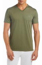 Men's Lacoste V-neck Cotton T-shirt (xs) - Green