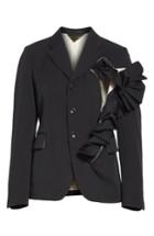 Women's Comme Des Garcons Ruffle Wool Blazer